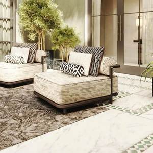Luxury Teak Outdoor Lounge Chair Deep <b>Seating</b> Patio Furniture for Resort Hotel Villa - Product Image 2