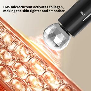 Masseur oculaire rechargeable EMS à micro-courant et chaleur, pour le soin de la peau des yeux, anti-rides et cernes - Product Image 5