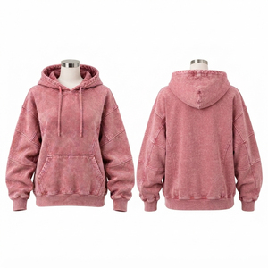 Sudadera con Capucha para Mujer, Lavado Ácido, Tela Lavada de Alta Calidad, Estilo Casual, Ajuste Cómodo, Diseño de Manga Larga para Uso Diario - Product Image 6