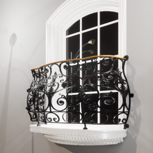 Custom TTD Wrought Iron Balcony Railing for Villas Hotels & Luxury Homes with Modern Design Rust Water Resistant 1 Year Warranty - Product Image 5