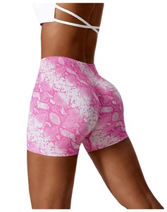 Shorts Deportivos de Cintura Alta para <span class=keywords><strong>Mujer</strong></span>, al por Mayor y Personalizados – Shorts Sexys con Corte Lateral para Yoga, Entrenamiento, Running y Gimnasio - Product Image 5