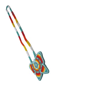 สร้อยคอลูกปัดชุบทองสำหรับทุกเพศลายผีเสื้อรูปทรงเรขาคณิตโรแมนติกสร้อยคอลูกปัดแฟชั่นทันสมัยสำหรับ - Product Image 1