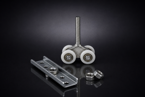 Rodillo para Puerta Corredera de Acero Suave de 15 mm, Recubierto de Zinc, Moderno, Resistente a la Corrosión, Rodamiento Suave y Silencioso para Puertas Interiores - Product Image 2