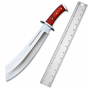 Couteau de chasse RAM BO IV style personnage de film, en acier au carbone, à pointe clip, manche en bois, lame non réglable de 17 pouces, objet de collection, DIY, OEM - Product Image 1