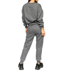 Ensemble deux pièces décontracté pour femmes, printemps/été, uni, long, régulier, jogging, survêtement, 100% coton, au-dessus du genou - Product Image 6