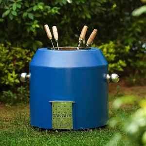 Parrilla Tandoor de Carbón de Acero Inoxidable, Duradera, con Seguridad contra Llamas, Sin Humo, Calentamiento Rápido, Portátil, Compacta, para Exteriores, Camping y Picnic - Product Image 6