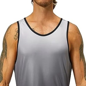 New Latest Arrival High Quality Breathable Eco-Friendly Anti-Pilling Customizable Tank <b>Top</b> for Men Fitness Wear with OEM Designs - Product Image 4
