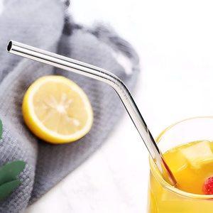 Pailles de Luxe en Acier Inoxydable Écologiques Réutilisables Courbées pour Smoothies, Shakes et Cocktails – Meilleures Ventes - Product Image 3