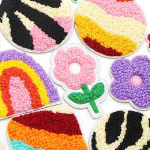 Patchs en chenille respirants de qualité supérieure, tendance du moment, nouvelle arrivée, design actuel, bon matériau. - Product Image 5