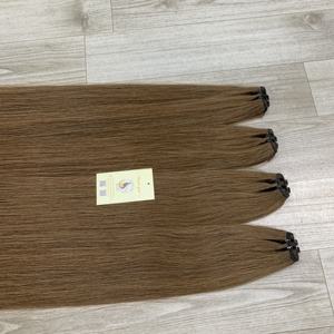Extensiones de trama de cabello vietnamita recto virgen crudo alineado con cutícula dibujada doble de Venta caliente en estilo de onda natural - Product Image 2