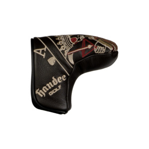 Handee Putter Head Cover with <b>Leaf</b> Design 3D Embroidery & Printed Patterns Genuine Leather Waterproof Durable Custom Logo - Product Image 5