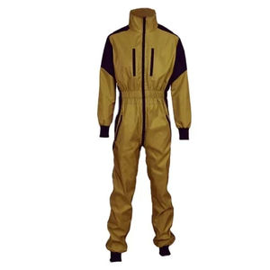 Men's <b>Work</b> Coverall Polyester Water Resistant Olive Green <b>Black</b> Trim High Visibility Breathable Outdoor Use - Product Image 2