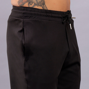 Men's Cotton Sweatpants Elastic Waist Drawstring Casual Ankle Cuffs Breathable Midweight Knitted Joggers Supplier - Product Image 3