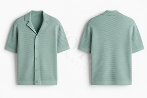 Camisas de vestir de manga corta con cuello y cierre de botones, diseño de logotipo personalizado, venta al por mayor y marca privada aceptada para hombres - Product Image 3