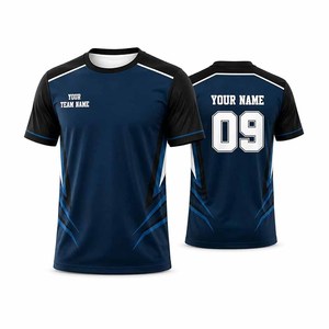 Custom Sports Jersey for Men & Kids | Add Player Name | Personalised <b>Cricket</b>/Football/Badminton T-<b>Shirt</b> | Custom Team Jersey - Product Image 2