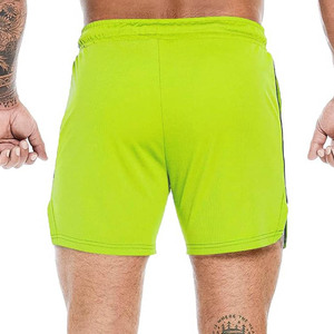 Shorts sportifs 100 % coton écologiques, respirants, imperméables, à cordon de serrage, taille mi-haute, couleur unie, ODM - Product Image 5