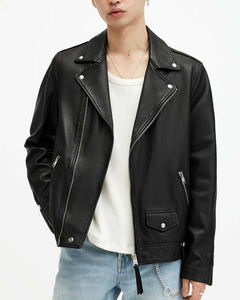 New Arrival Women High Quality <b>Biker</b> Genuine Cowhide Leather Hot Fashion Breathable <b>Jacket</b> - Product Image 2