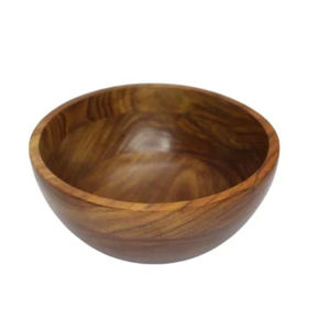 Tazón para Servir Hecho a Mano con Madera Natural de Acacia, Tazón para Ensalada de Madera, Ecológico y Duradero, para Uso en el Hogar y Restaurantes - Product Image 4