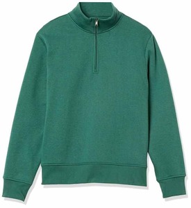 Sweat-shirt polaire OEM pour homme, 1/4 zip, 100 % coton, chaud et doux, idéal pour l'hiver, l'entraînement, le golf, designs personnalisables, teinture unie - Product Image 1