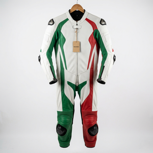 Combinaison de course en cuir pour moto ODM, cuir de vache véritable perforé, taille personnalisée, logo, couleur, design, fabricant - Product Image 5