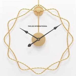 Hot Sales <b>Large</b> Without Numeral Metal Clock Style Indoor Modern Wall Decoration Art Decor Metal Wall Clock for Home Customized - Product Image 1