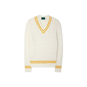 เสื้อกล้ามไหมพรมเมทัลลิกสีบรอนซ์ แขนยาว คอวี ระยิบระยับ สไตล์ลำลองสำหรับฤดูร้อน ทรงหลวม แฟชั่นเสื้อสเวตเตอร์แบบสวม ขาย - Product Image 1