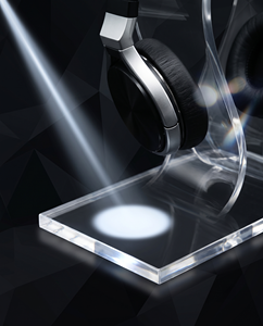 Best Sales Clear Acrylic Custom Logo OEM Available Earphone Headset <b>Hanger</b> Holder <b>Headphone</b> Desk Display Stand for 3C Shop - Product Image 4