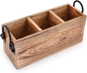 The Holders of mango Wood Tableware Organize the Work <b>Table</b> for Silver Spoon Shovel 3 - Product Image 2