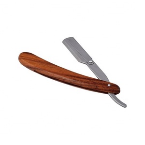 Herramienta de peluquero profesional de una sola hoja 2025, maquinilla de afeitar recta de madera multisombra con mango de madera para uso Personal Ustra - Product Image 4