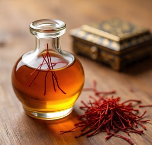 Huile essentielle de safran 100% pure et naturelle, aromathérapie douce, écologique, vente en gros en vrac - Product Image 2