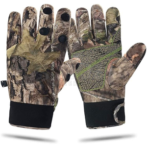Guantes Profesionales de Caza con Camuflaje y Palma Antideslizante de Textura Agrietada – Guantes Tácticos de Tiro – Equipo Impermeable para Invierno y Bosque - Product Image 1
