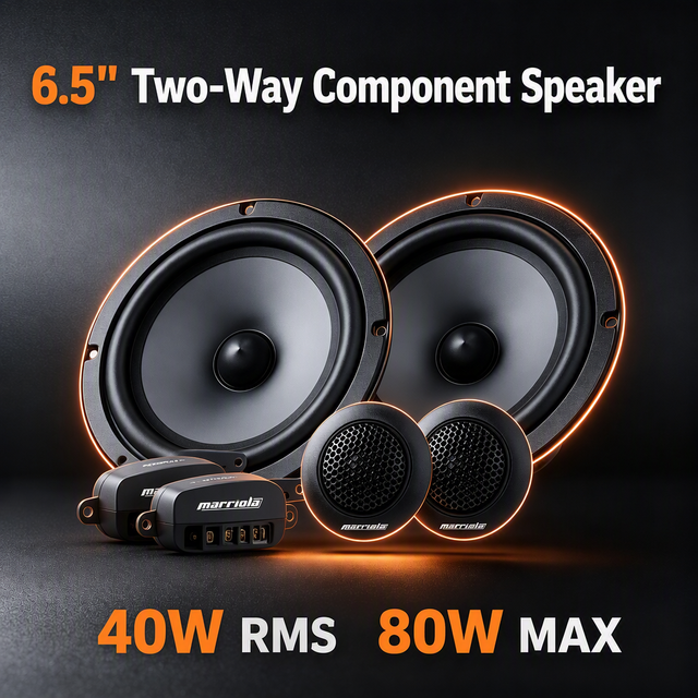Hot-selling 6.5-inch Full-range Car Subwoofer Speaker Manufacturer Wholesale -91dB High Sensitivity 4Ω Coaxial Car Audio