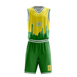 Uniforme de basket-ball bleu uni grande taille, personnalisable avec le nom de l'équipe, séchage rapide, respirant, prix de gros - Product Image 2