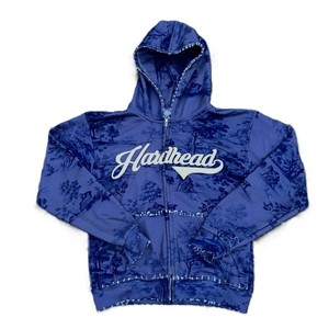 Nouveau pull en molleton 100% coton délavé à l'acide, pull déchiré 450 g/m², sweat à capuche pour homme avec perles et strass, designs personnalisés - Product Image 1