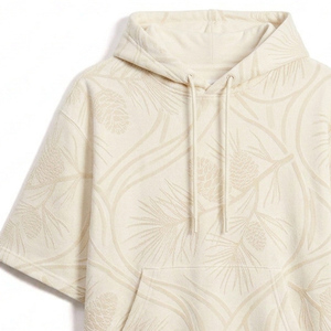 <b>Short</b> <b>Sleeve</b> <b>Hoodies</b> OEM ODM Custom Apparel Manufacturer Lightweight Cotton Hooded Sweatshirt Bulk Supply Private Label Custom - Product Image 5