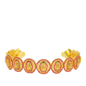 Gold Lakshmi Jada Billalu Crown-Traditional Tiara Wreath - Product Image 1
