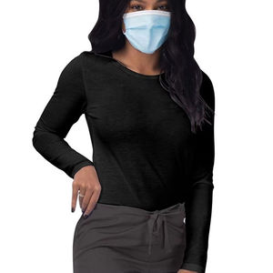 Chemises d'infirmière élégantes pour femmes, sous les blouses médicales, uniformes de médecin à manches longues, t-shirts médicaux pour femmes pour l'été - Product Image 2