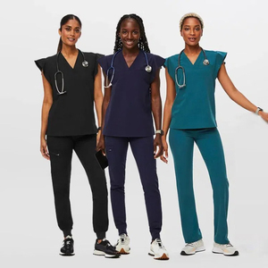 Unisex Nursing Scrubs Uniform <b>Set</b> for Hospital <b>Doctors</b> Nurses Comfortable Medical Workwear Scrub Suit Wholesale Manufacturer - Product Image 1