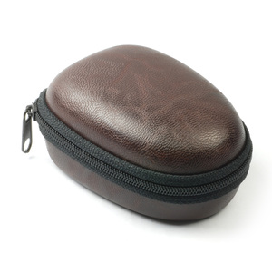 Oval Leatherette Zipper Closure EVA <b>Case</b> <b>Watch</b> <b>Case</b> - Product Image 2