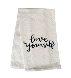 Paño de Cocina Blanco Personalizado con Estampado Negro, 100% Algodón, Suave, Absorbente, Lavable, 150-210 GSM, Tela Resistente para Hotel - Product Image 1