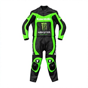 Traje de Carreras de Motocicleta de Cuero GSXR Personalizado para Hombre, Mono de Una Pieza, Protector OEM CE, Manga Larga, 280g - Product Image 1