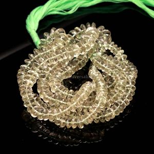 AAA Green <b>Amethyst</b> German Cut Rondelle Beads 7mm to 8mm Natural Gemstone Beads 16 Inch Strands for Jewelry Making Wholesale Bulk - Product Image 2