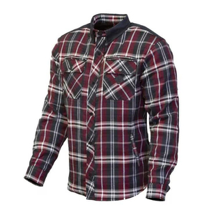 Camisa de Motociclista de Franela Reforzada con Aramida, Unisex, con Protección Certificada CE, Diseño a Cuadros, Personalizable, Venta al Por Mayor - Product Image 2