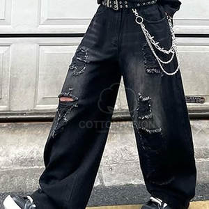 Nouveau design, jeans baggy pour hommes, meilleur prix, jeans baggy pour hommes pour streetwear adulte, pantalons pour hommes - Product Image 6