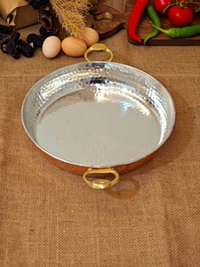 Olla de Cobre Nueva, Redonda, con Tapa, Asa de Aleación de Zinc, Utensilios de Cocina Metálicos Duraderos, Diseño Vintage, Exterior Pulido - Product Image 6
