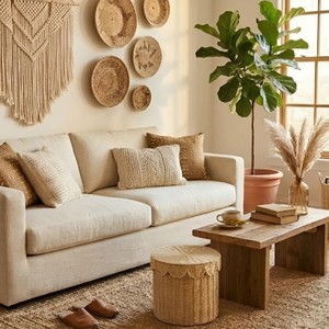 Best Choice Scalloped Paper Rope Storage <b>Baskets</b> for Organizing Laundry Multi-Purpose <b>Woven</b> <b>Basket</b> with Lid made in Vietnam - Product Image 6