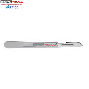Sterile Surgical Blades #21 FREE Plastic BP Scalpel Handle Manual CE Certified Dental Medical Surgical Disposable Stainless - Product Image 3