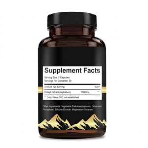 Comprimés de Shilajit de Qualité Export OEM 500mg, Shilajit Bio de l'Himalaya en Gouttes Sèches, Riche en Acide Fulvique pour l'Énergie et le Soutien de l'Endurance - Product Image 2
