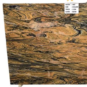 Losas y Azulejos de Granito Fusion Gold, Piedra Natural Pulida para Encimeras, Pisos y Aplicaciones en Paredes - Product Image 5