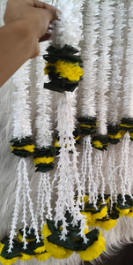 Guirlande artificielle de jasmin et de tubéreuse, guirlande blanche et jaune pour mariage indien, décoration de la maison, décoration de mandap, fête, événement indien - Product Image 3